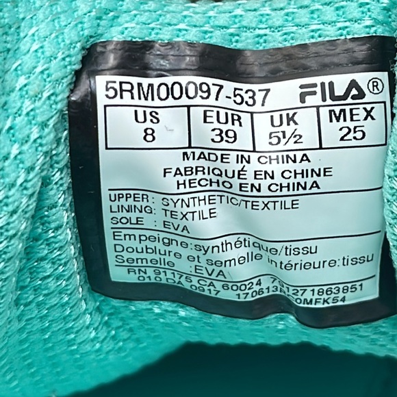 Fila Memory Foam Sneakers - Picture 10 of 10